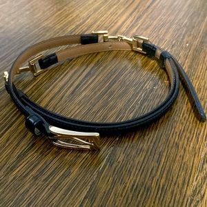 Adjustable leather belt